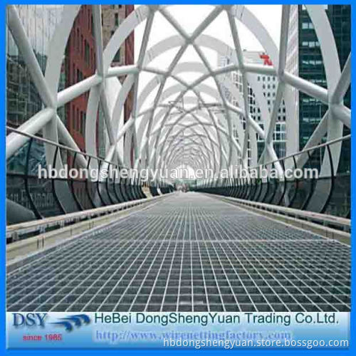High level steel grating clips drainage grating with steel grating walkway